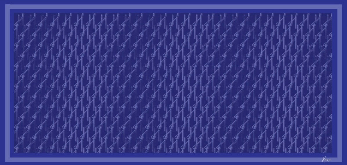 Hawa Royal Blue Exclusive Monogram